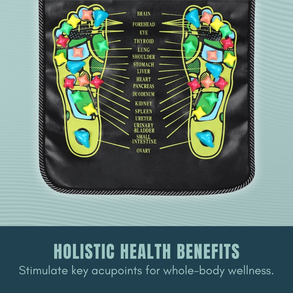 Pebble-style massage walking mat
