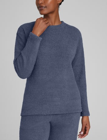 Women's Plush Crewneck Sweatshirt & Jogger Set