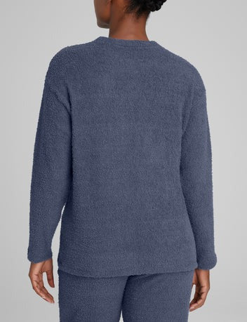 Women's Plush Crewneck Sweatshirt & Jogger Set