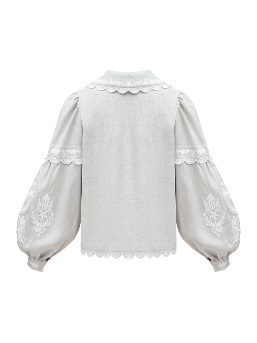 Embroidered Linen Shirt