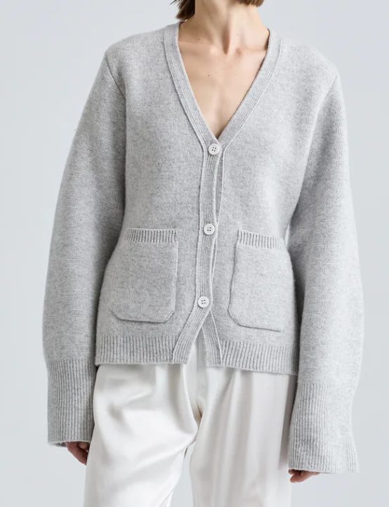Chill V-Neck Tight Waist Pocket Cardigan