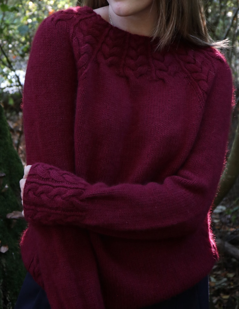 Chic Stranched Knit Sweater