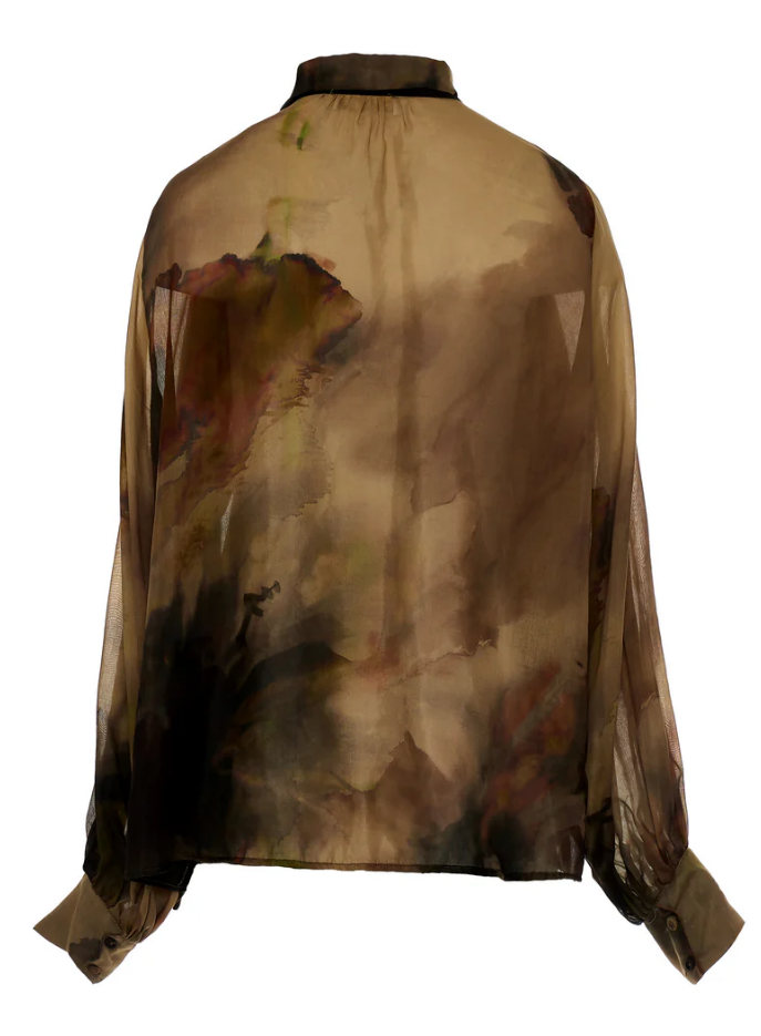 Elegant Print Blouse