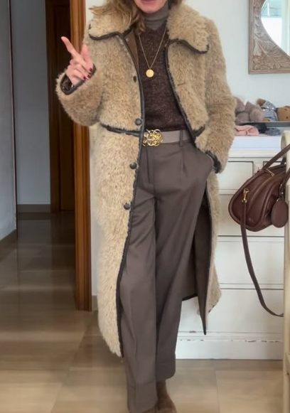 Comfy Warm Faux Fur Coat