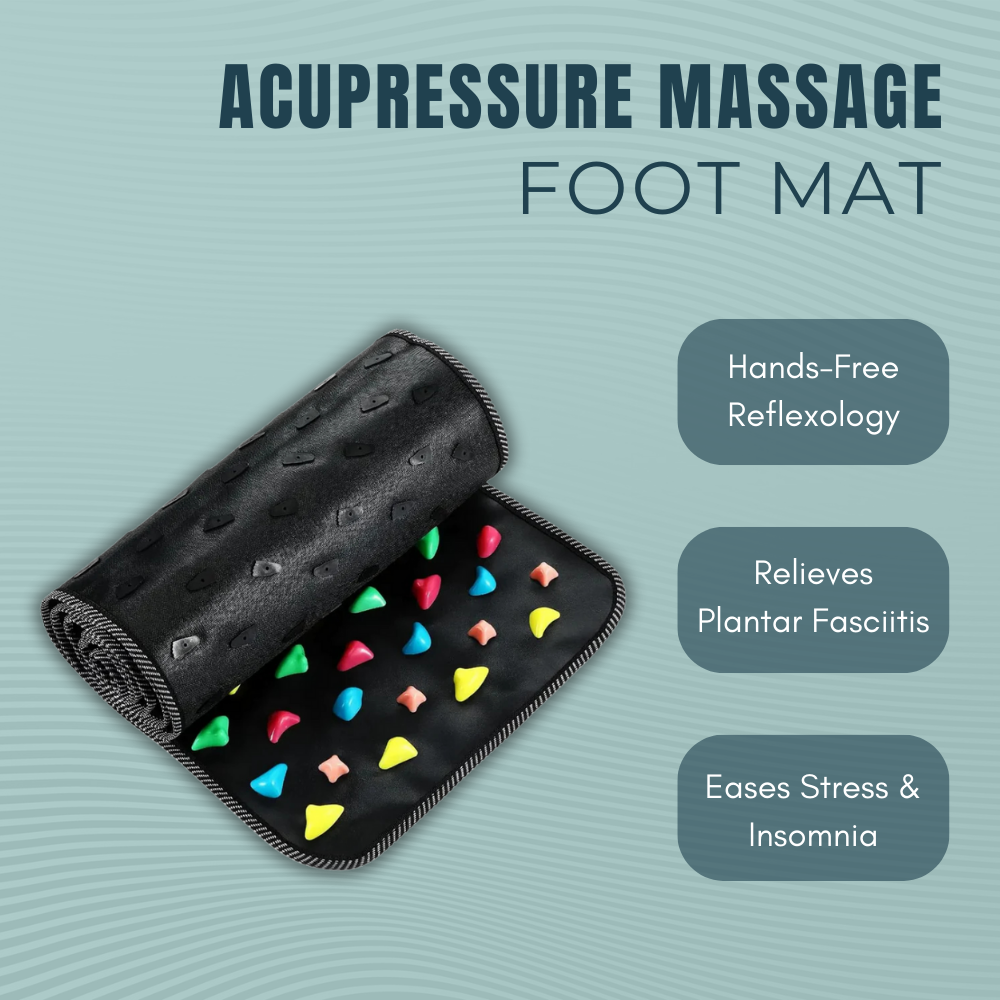 Pebble-style massage walking mat