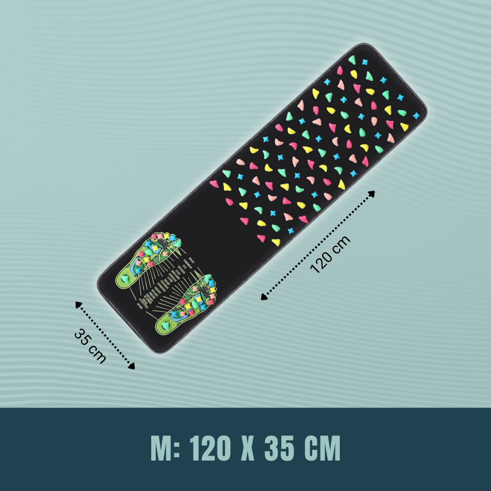 Pebble-style massage walking mat