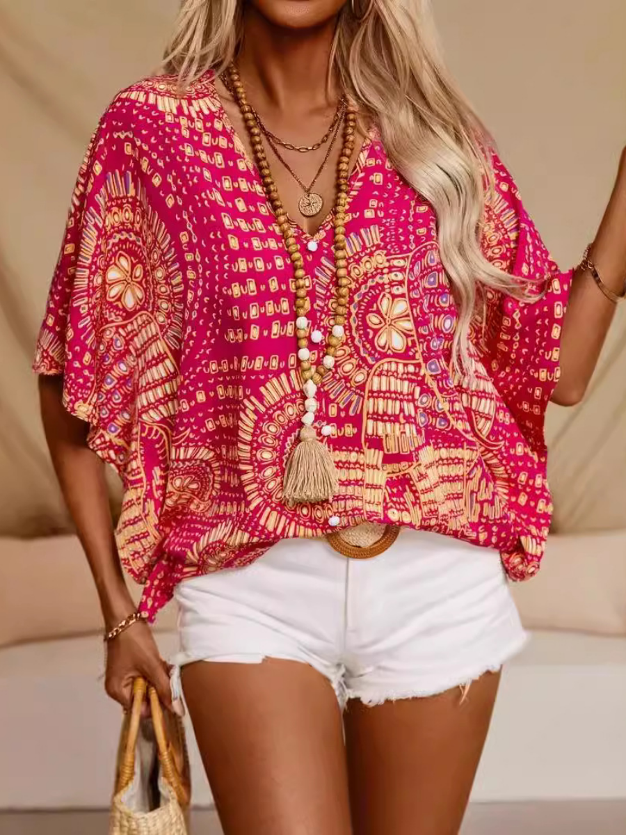 Women's Elegant Batwing Blouse