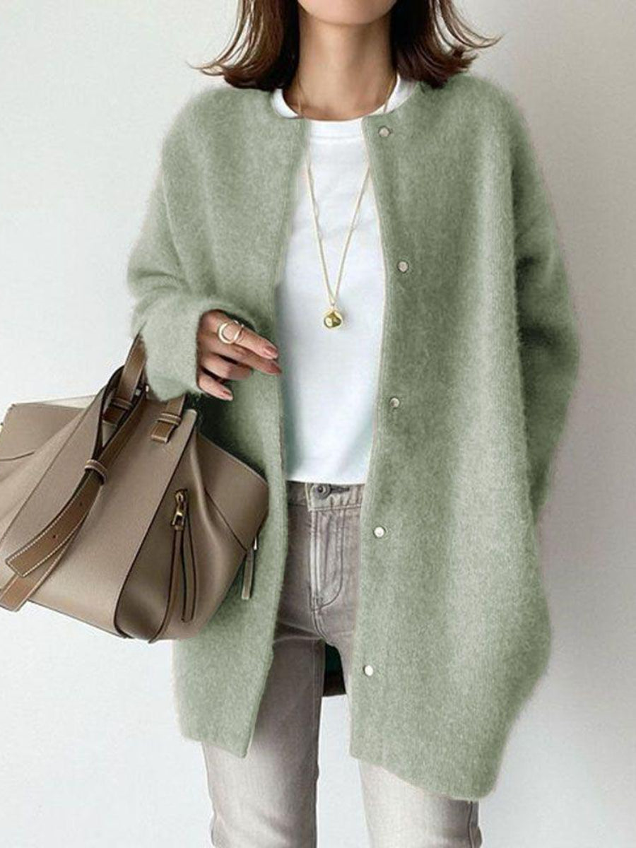 Long Sleeve Button Front Cardigan