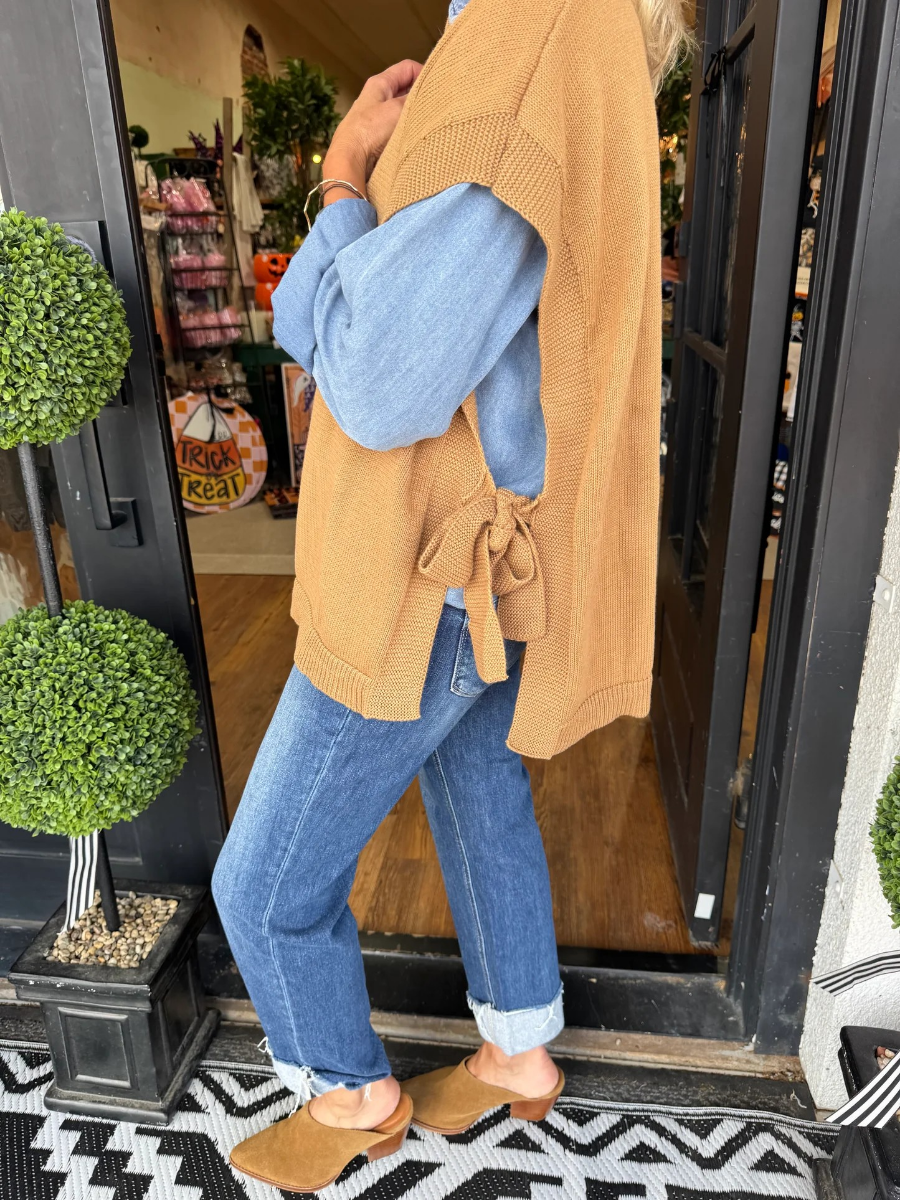 Classic Solid Color Knit Vest
