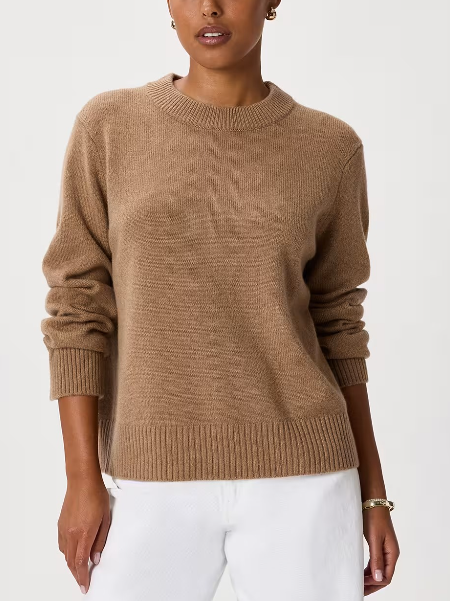 Mongolian Cashmere Oversized Crewneck Sweater