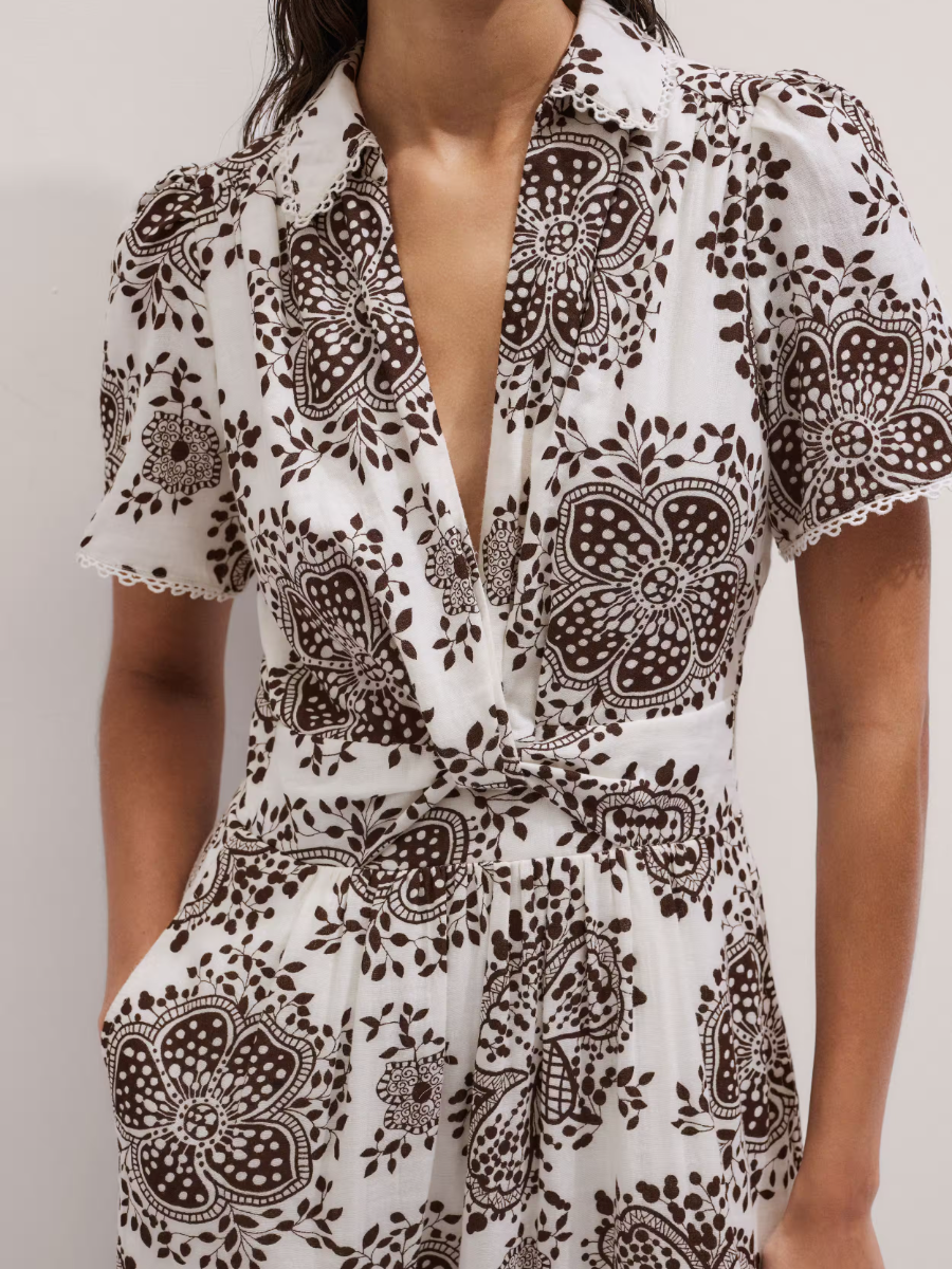 Twist Front Maxi Dress