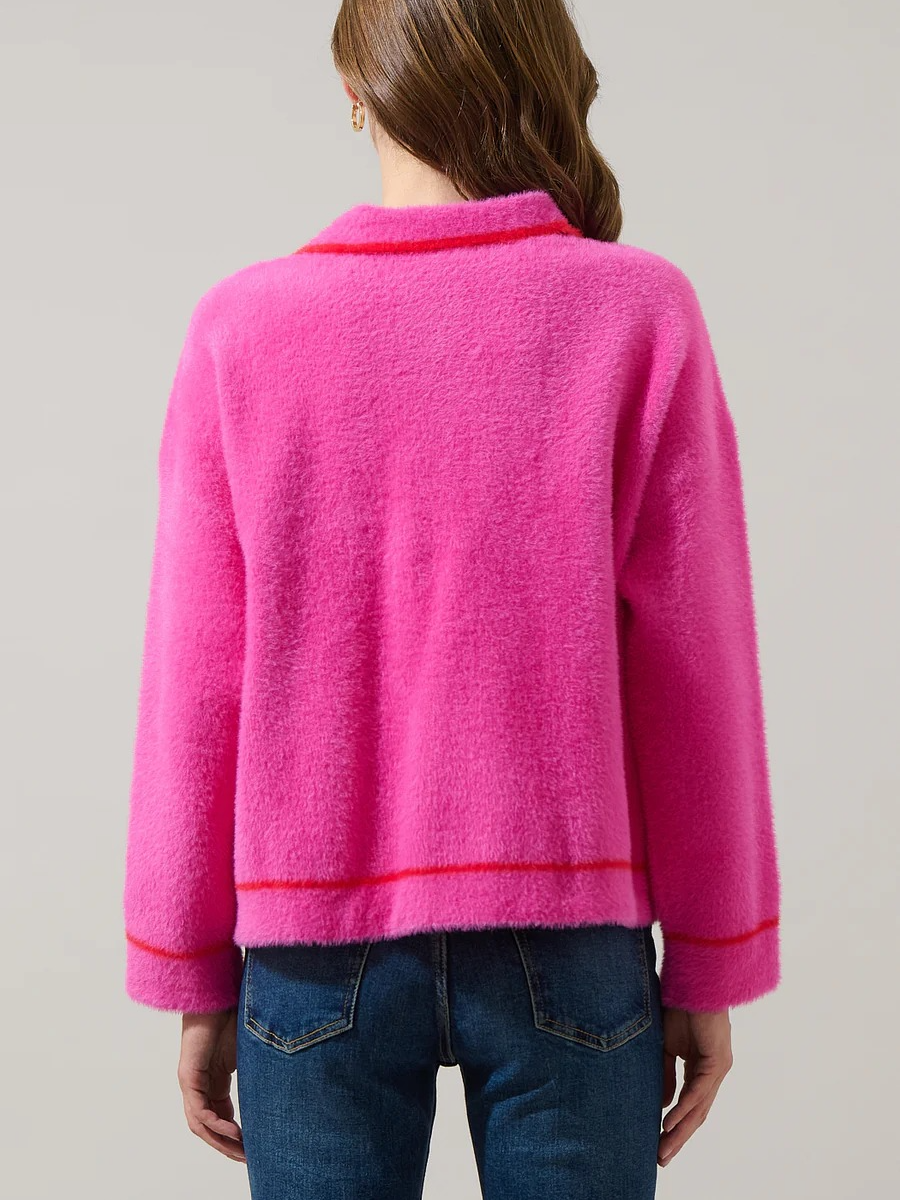 Menley Eyelash Contrast Jacket