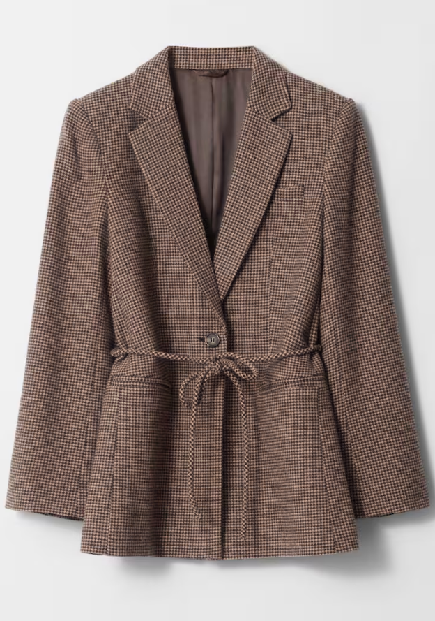 The Brown Blazer With Belt
