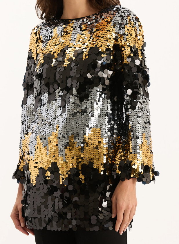 Sparkle Sequin Tunic Top