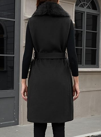 Chic Faux Fur Vest Jacket