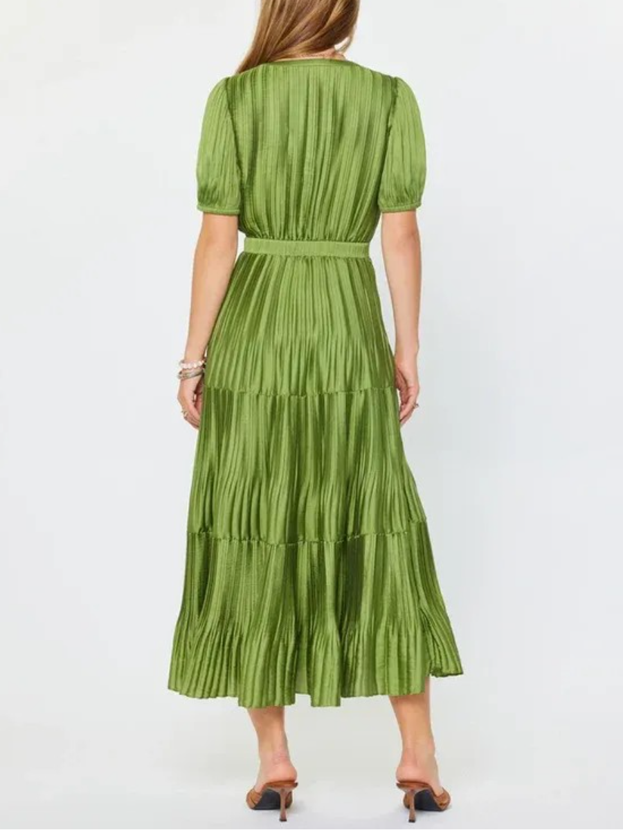 Pleated Maxi Dress