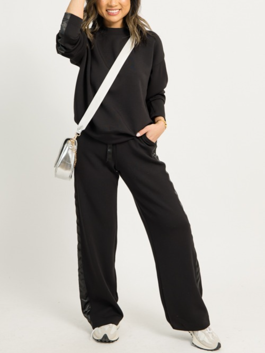 Satin Trim Modal Set