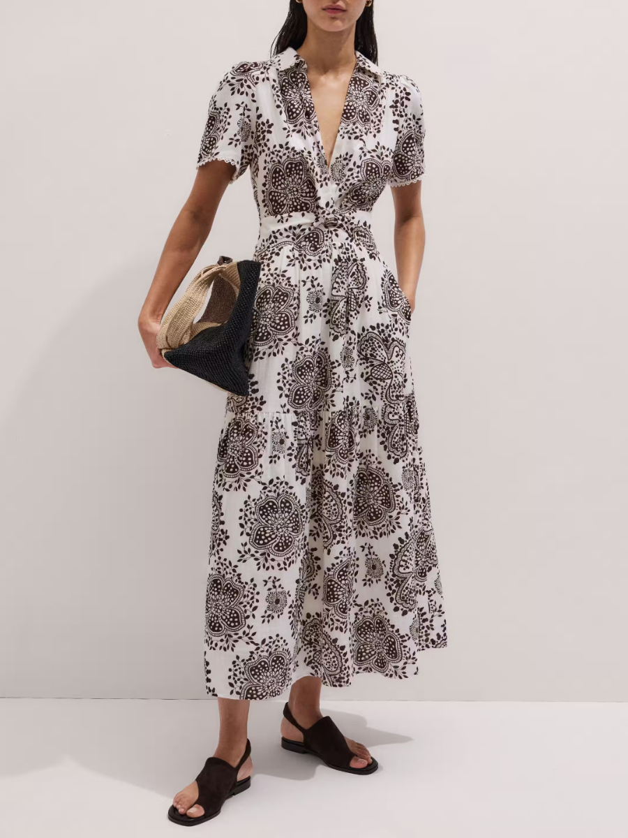 Twist Front Maxi Dress